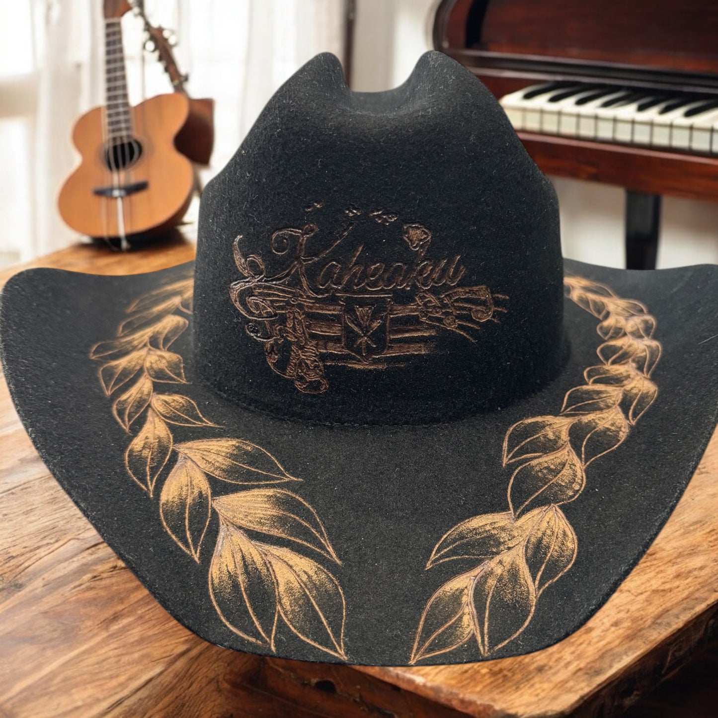 Create a Custom Burned - Australian Wool Cattleman Cowboy Hat