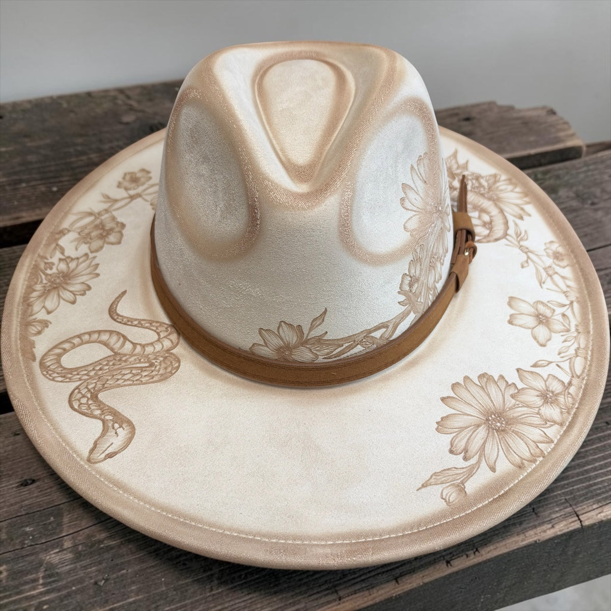 Ophidian - Burned Wide Brim Fedora