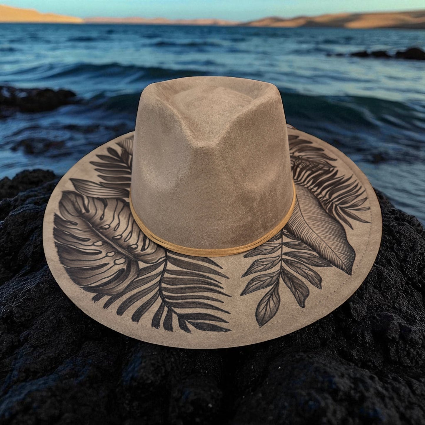 High Definition- Burned Wide Brim Fedora Series