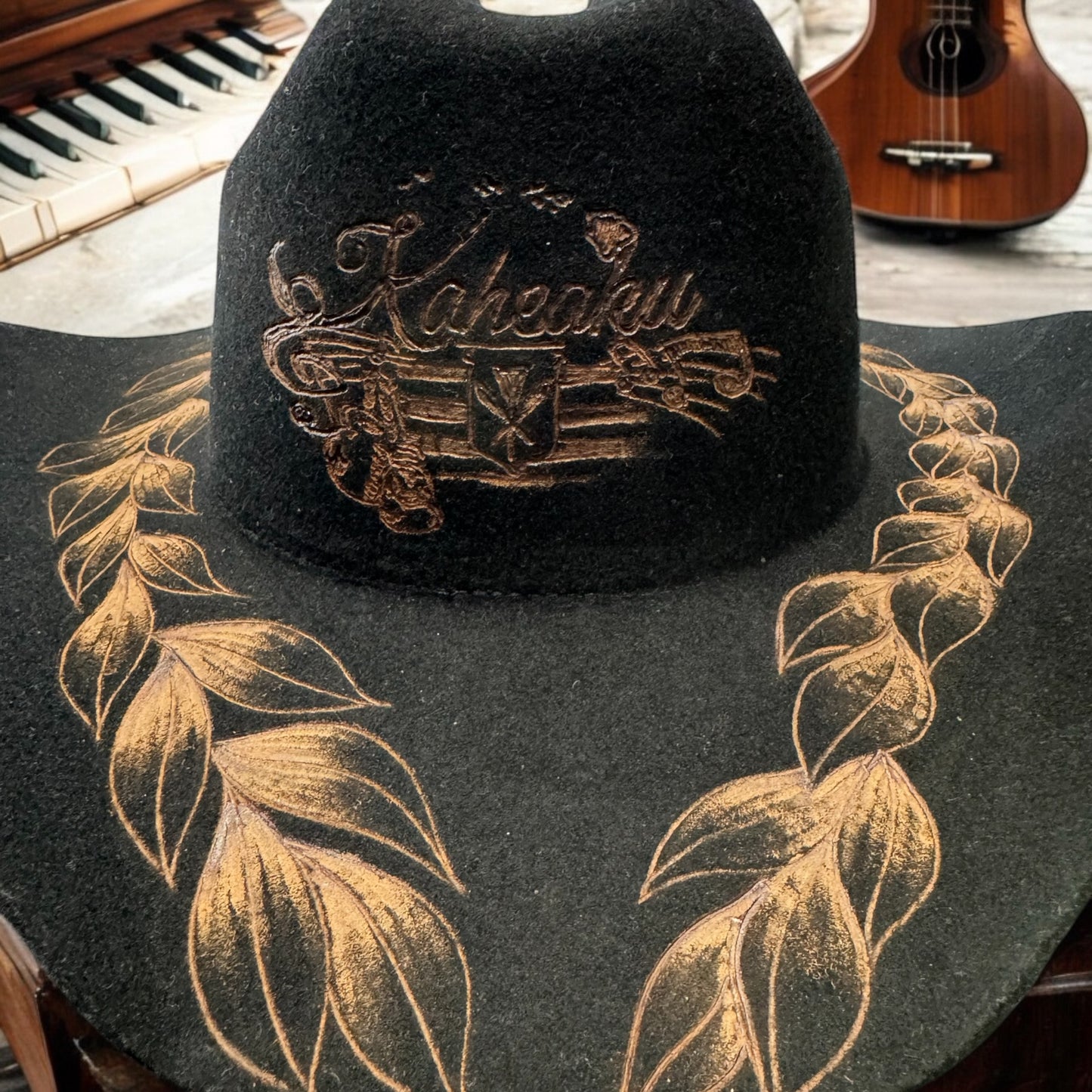 Create a Custom Burned - Australian Wool Cattleman Cowboy Hat