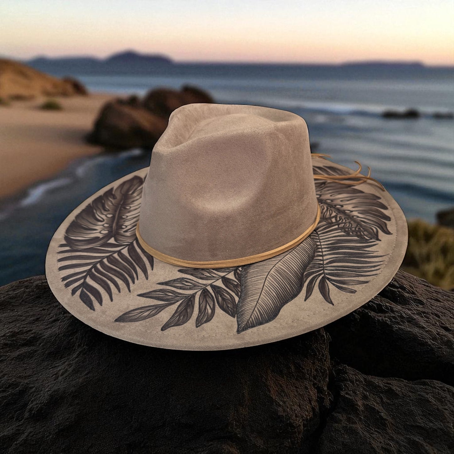 High Definition- Burned Wide Brim Fedora Series
