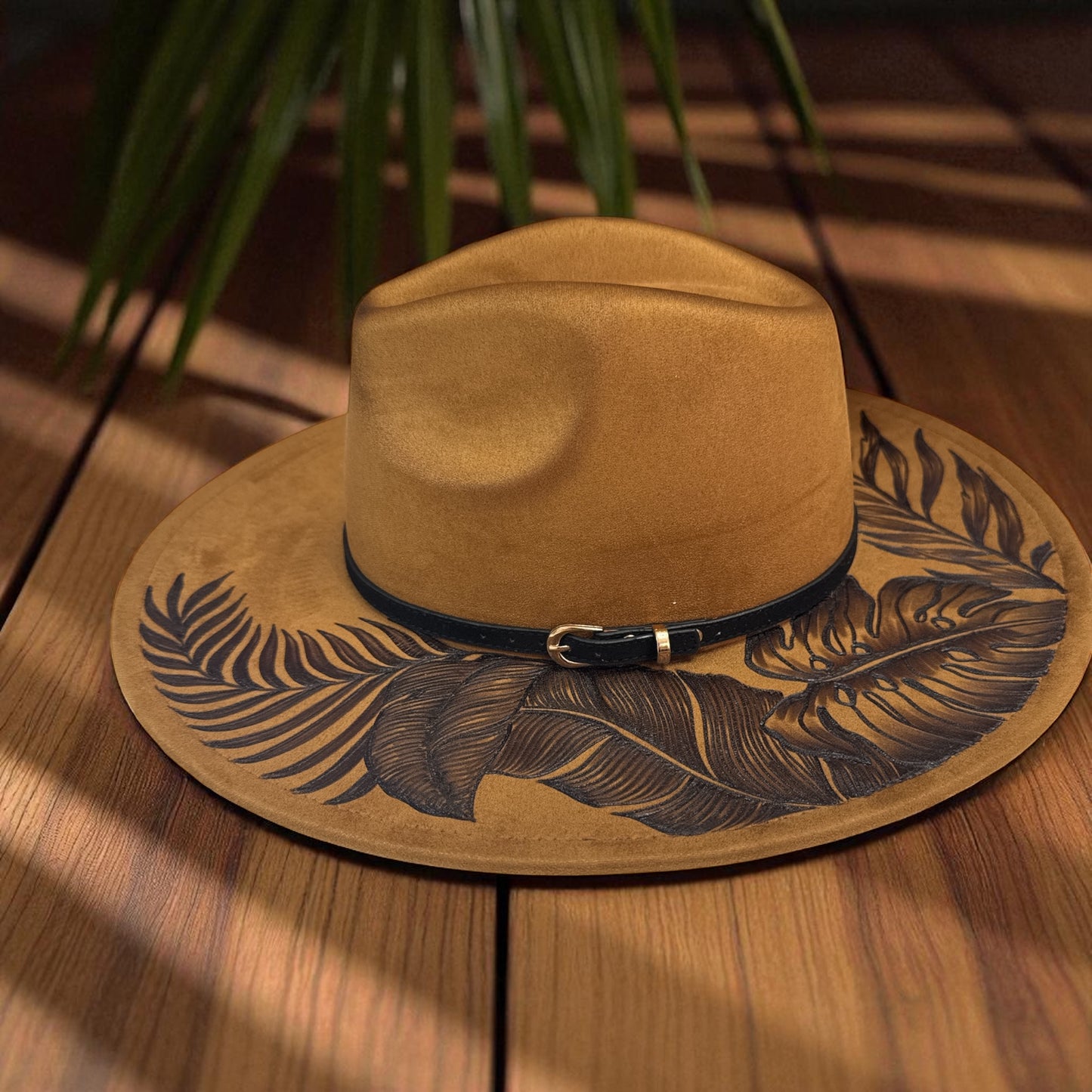 High Definition- Burned Wide Brim Fedora Series