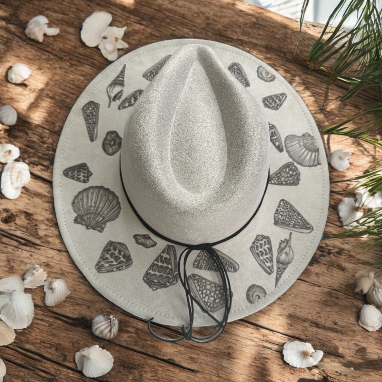 Pacific Pinnacles - Burned Wide Brim Hat