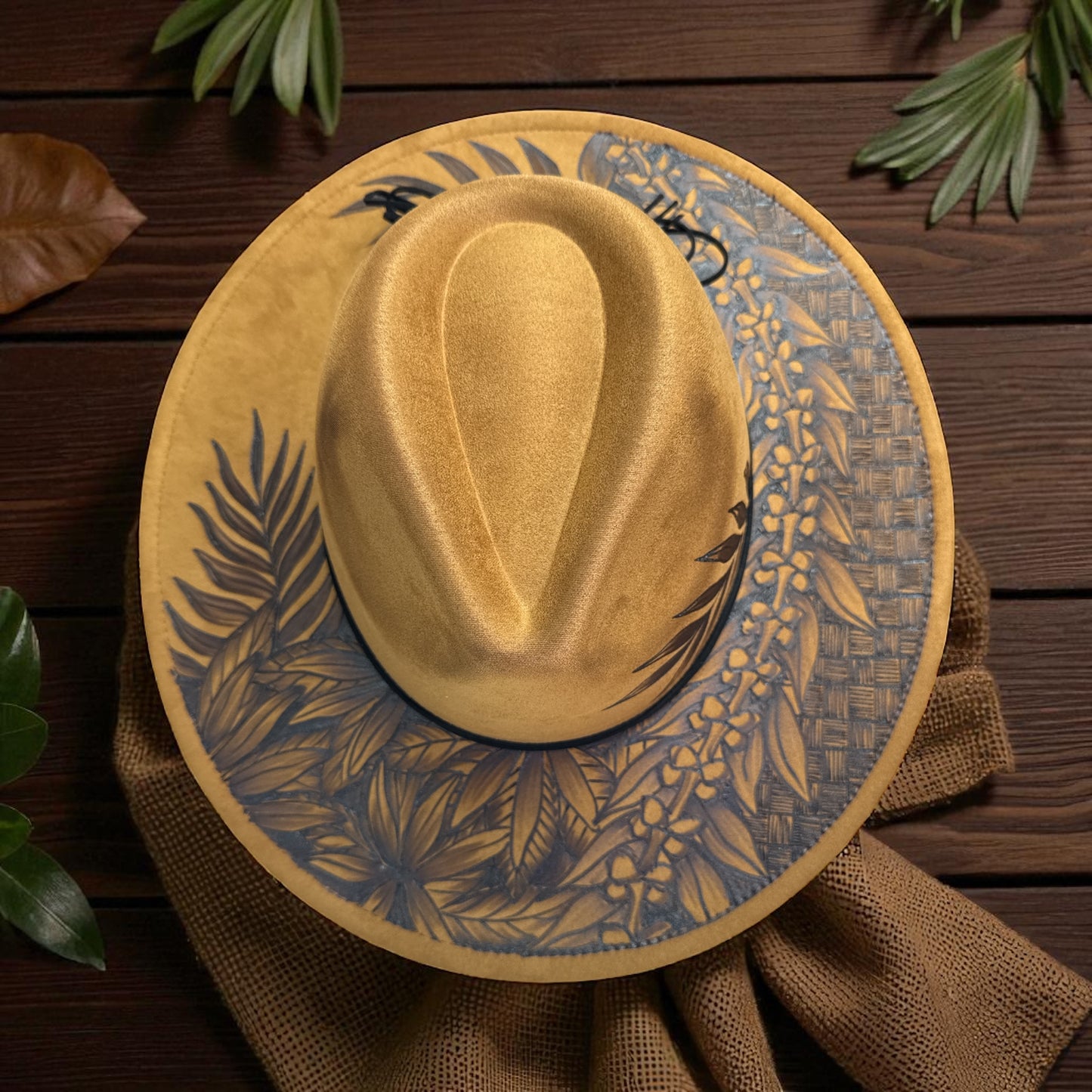 Ulana Luxe - Burned Wide Brim Hat
