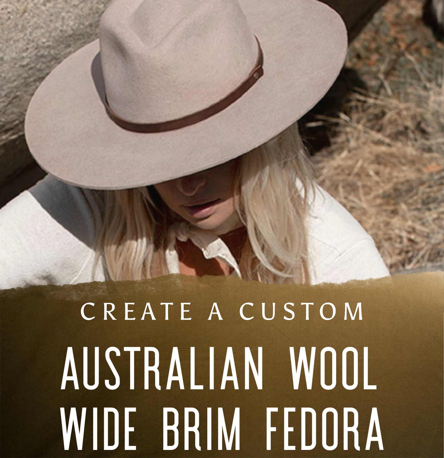 Create a Custom Burned Australian Wool Fedora