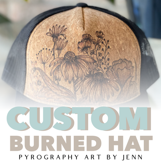 Create a Custom Burned Cork Hat