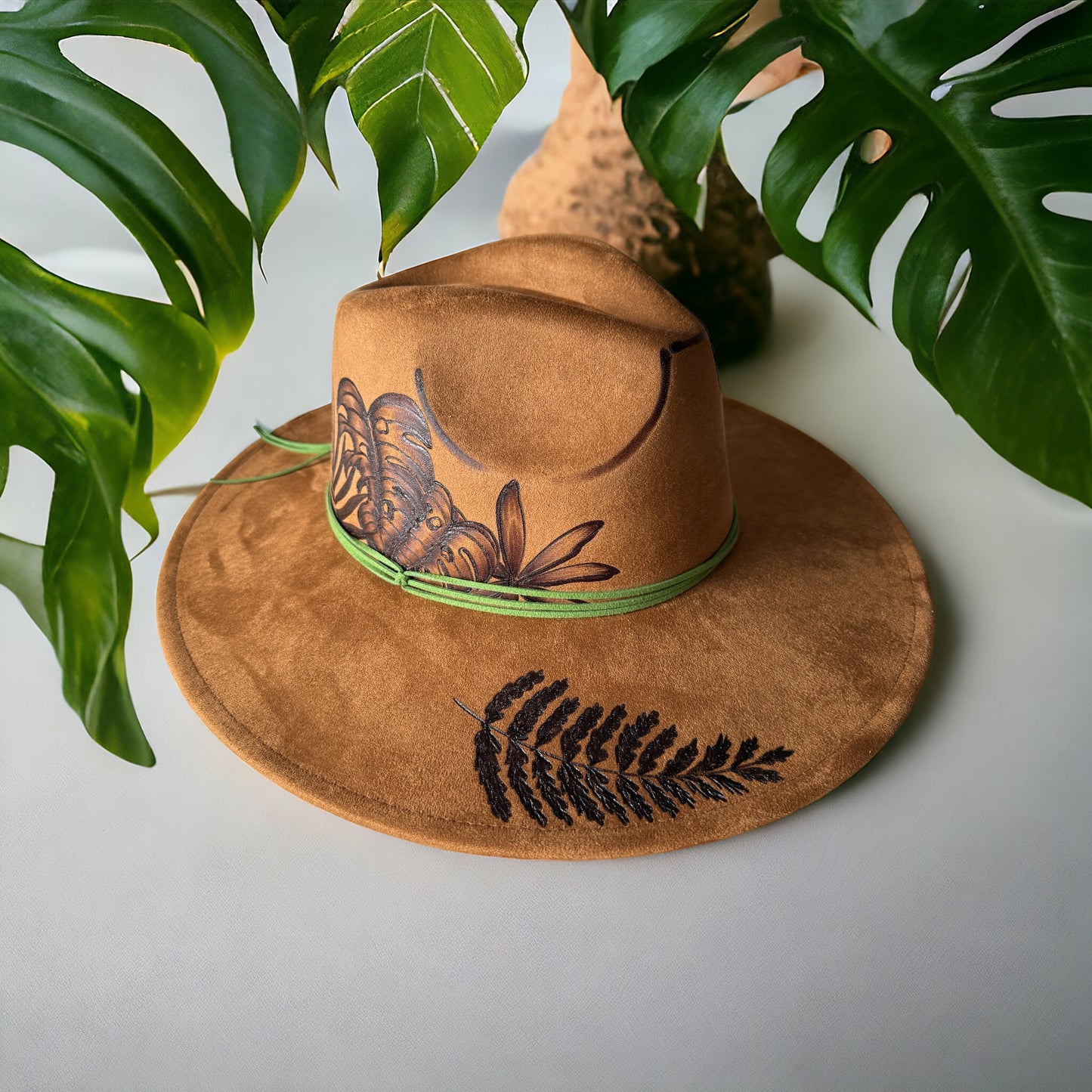 Ma’alahi- Burned Wide Brim Hat