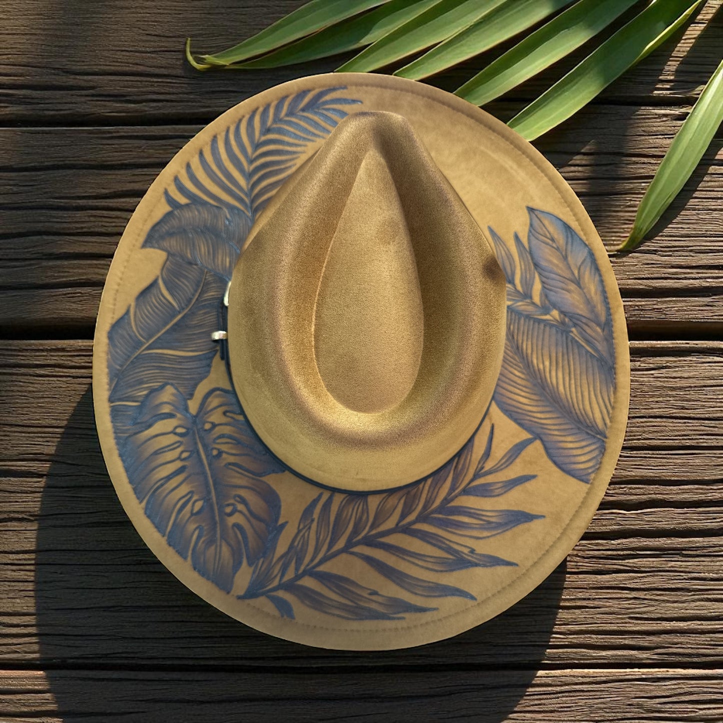 High Definition- Burned Wide Brim Fedora Series