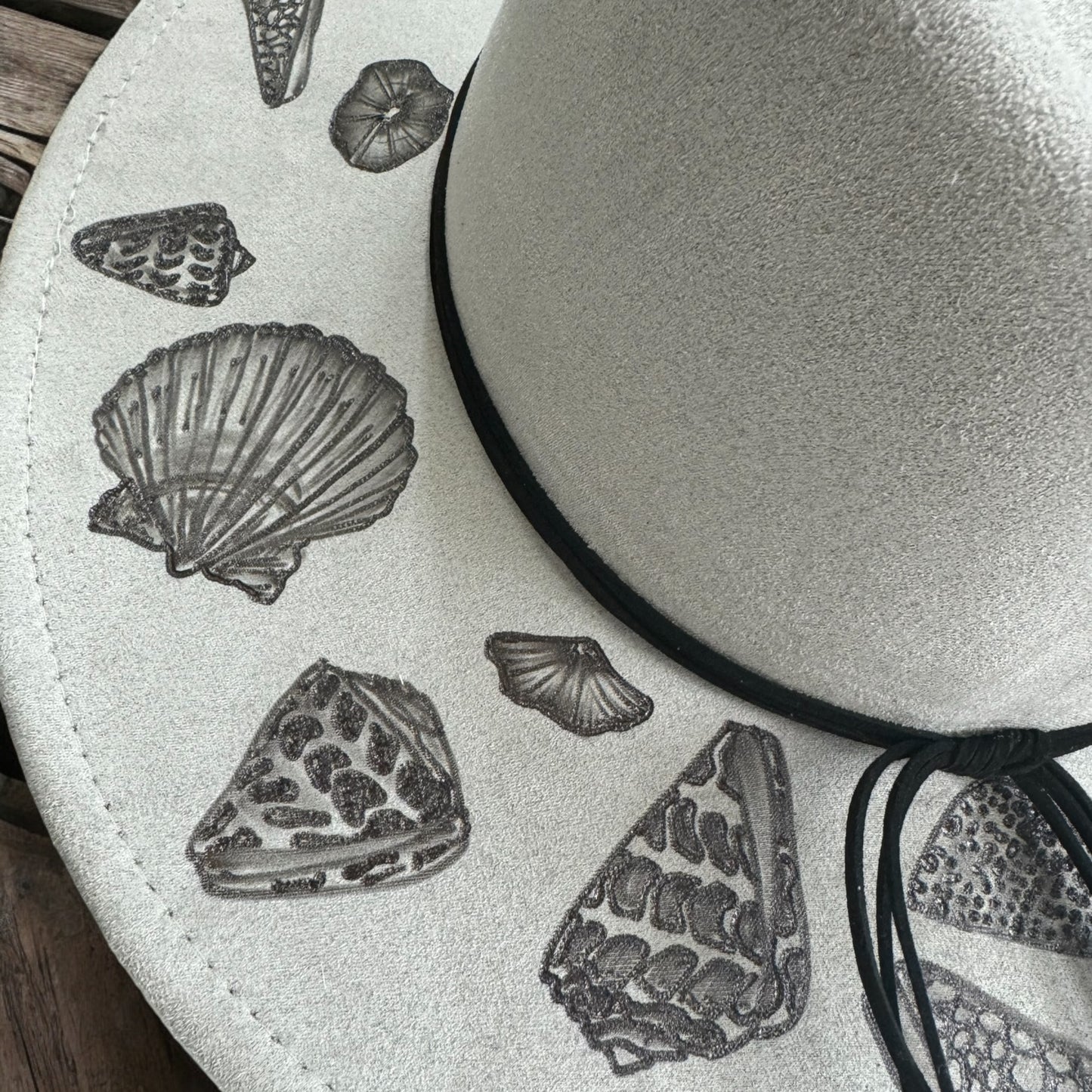 Pacific Pinnacles - Burned Wide Brim Hat