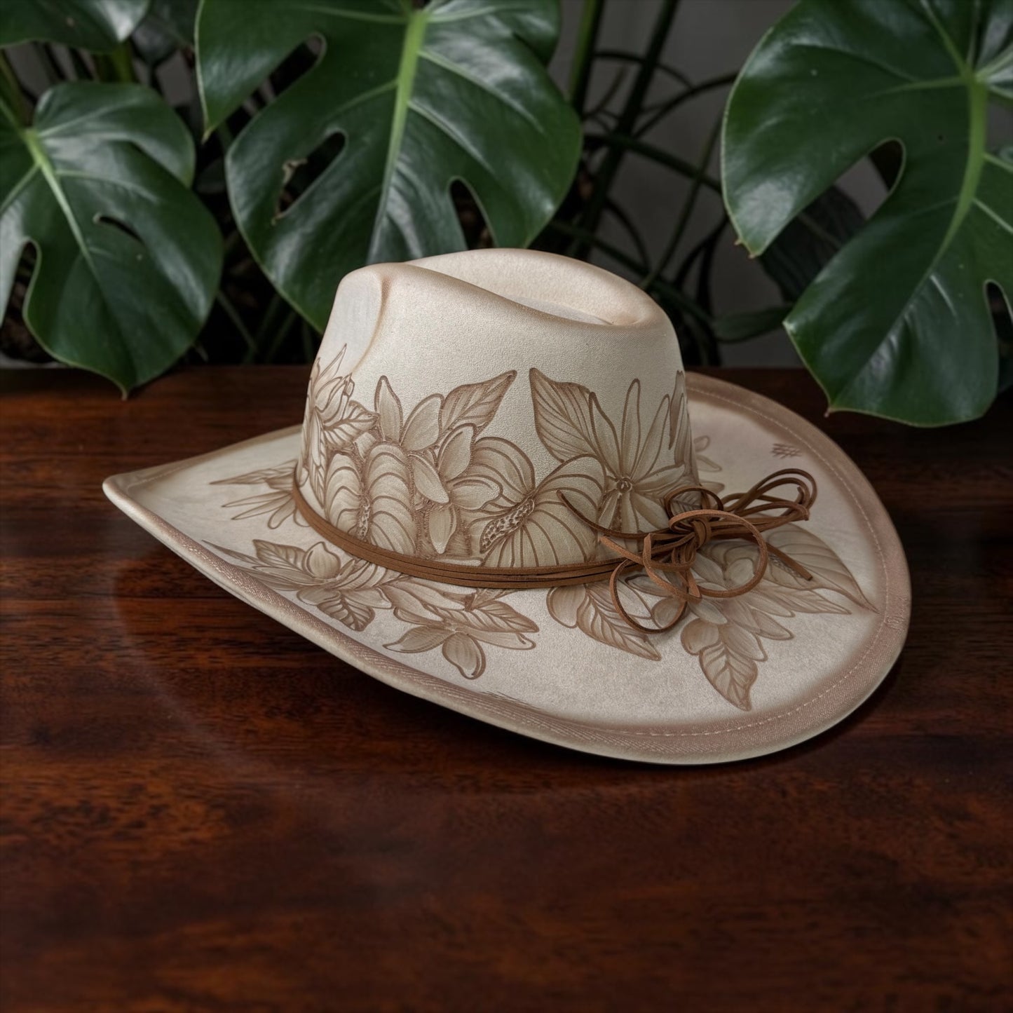 Blessing Blooms - Burned Cowboy Hat