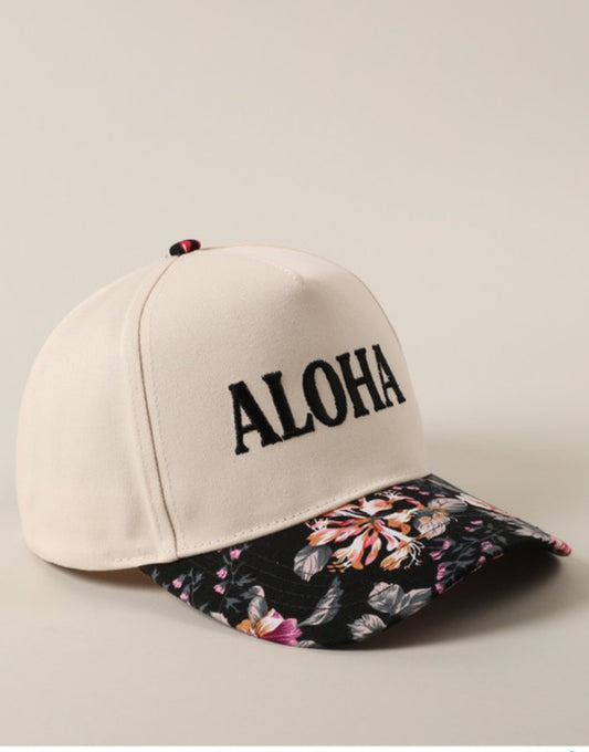 ALOHA Floral Trucker Hat