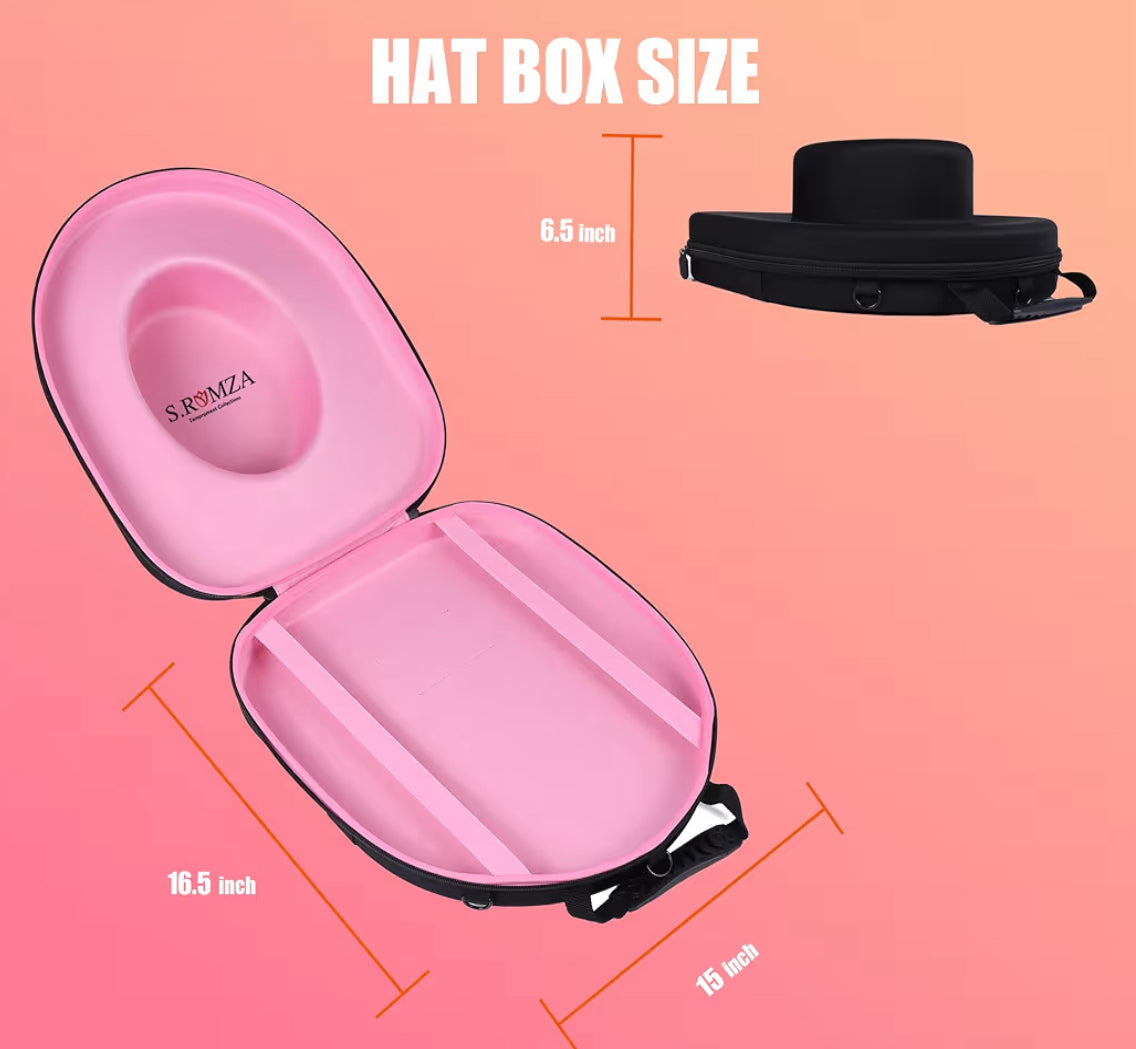 Cowboy Hat Travel Case - Pink