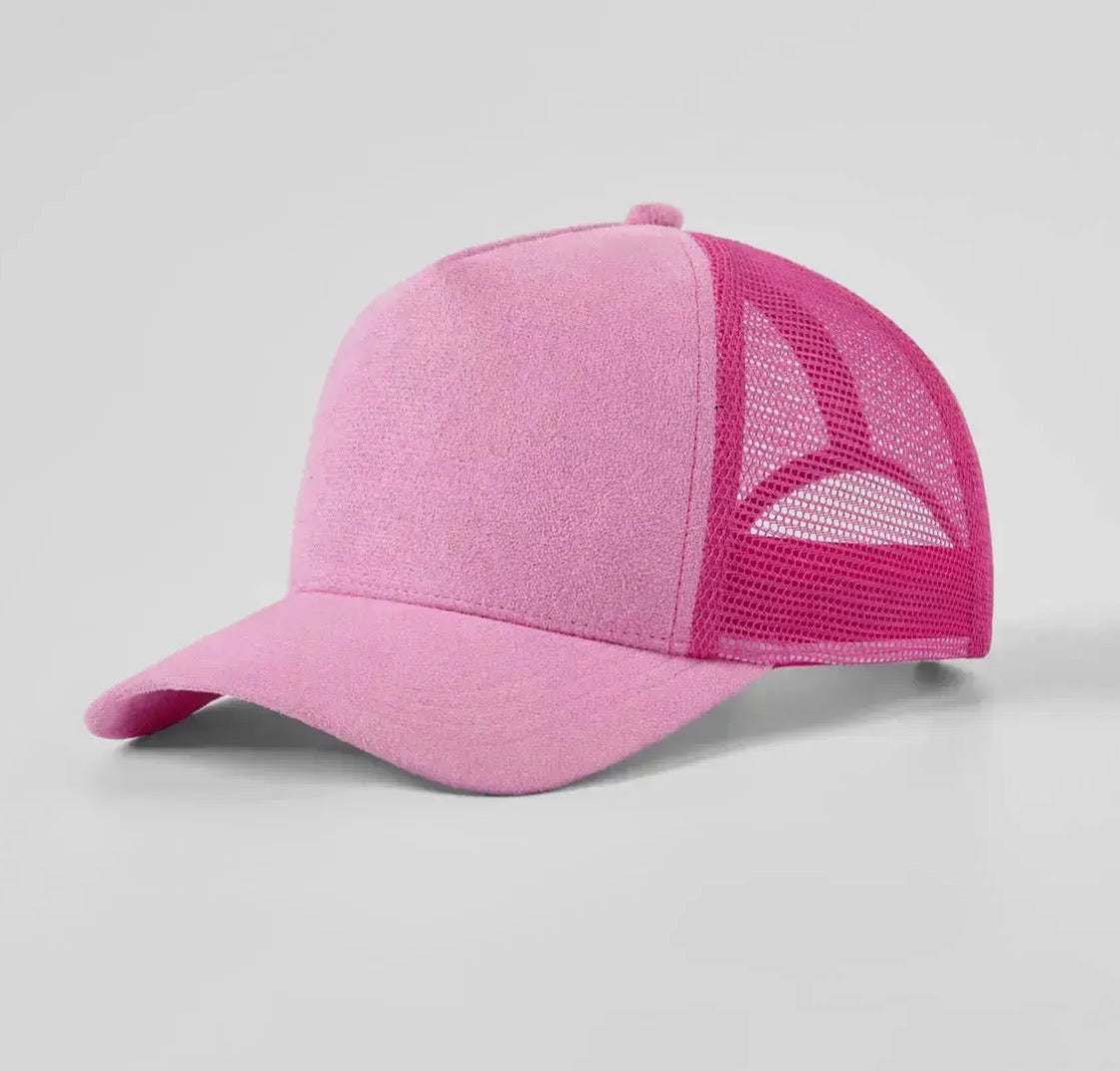 Create a Custom Suede Mesh Full Panel Trucker Hat