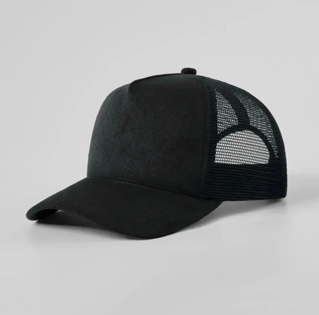 Create a Custom Suede Mesh Full Panel Trucker Hat