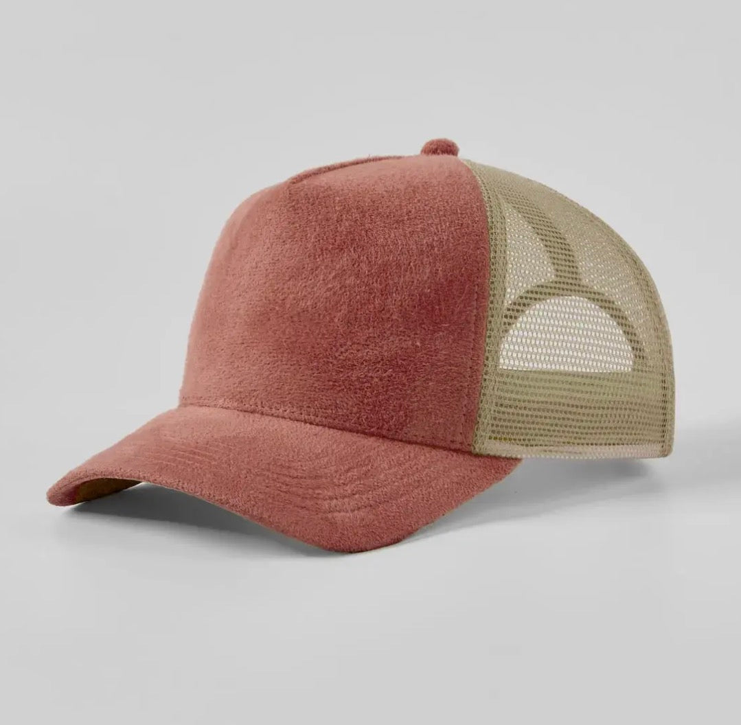 Create a Custom Suede Mesh Full Panel Trucker Hat