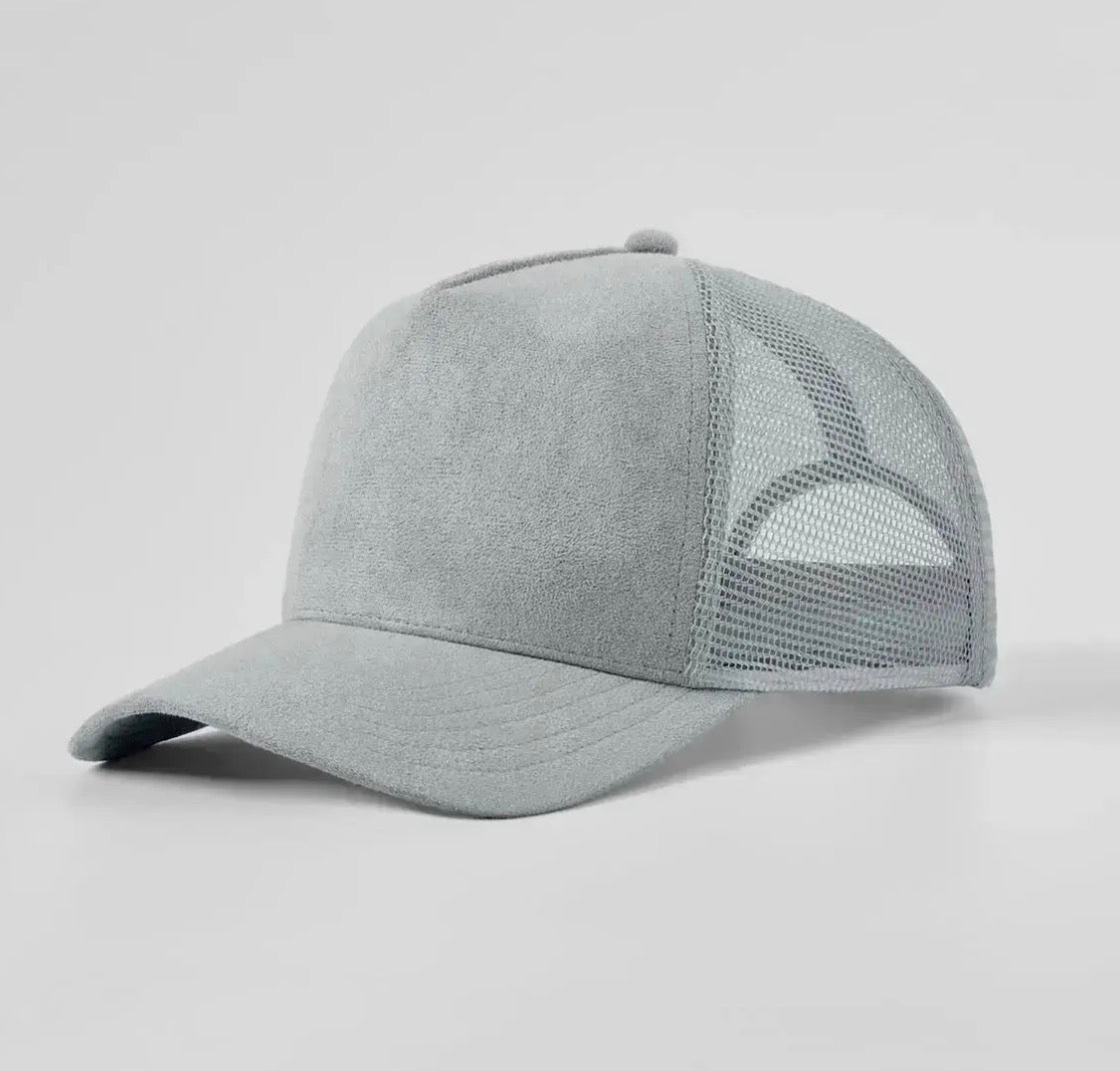 Create a Custom Suede Mesh Full Panel Trucker Hat
