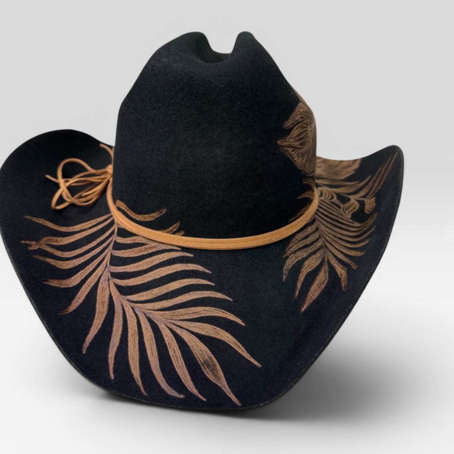 High Definition- Burned Aus Wool Cattleman Cowboy Hat