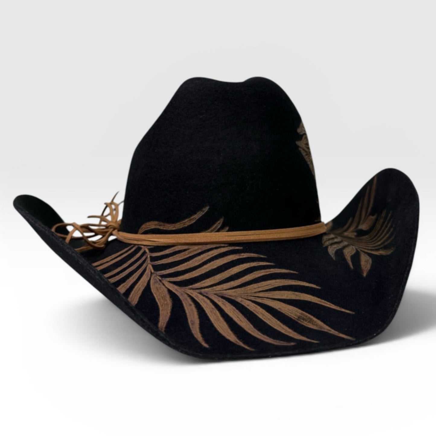 High Definition- Burned Aus Wool Cattleman Cowboy Hat