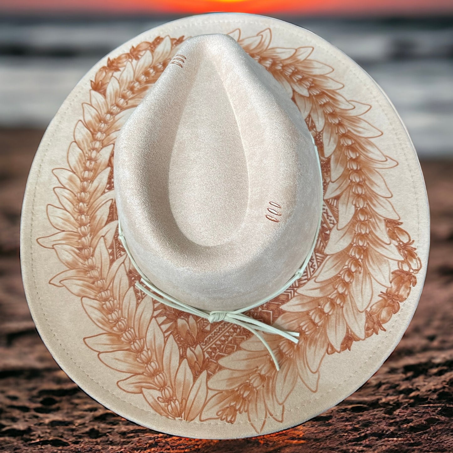 Maiau- Burned Wide Brim Hat