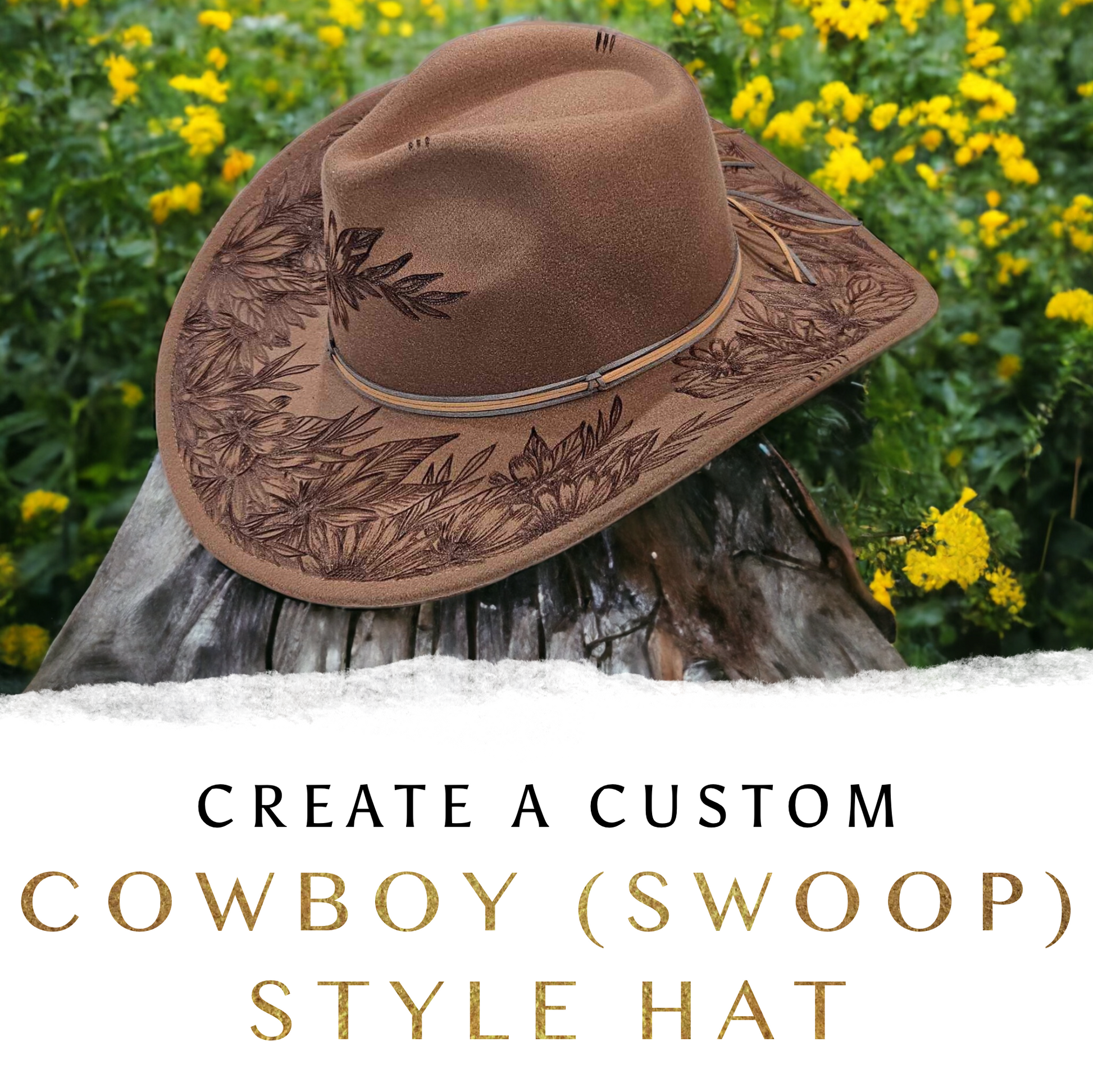 Brim Hat Charlie Horse Custom Designed Hats Create A Custom Burned