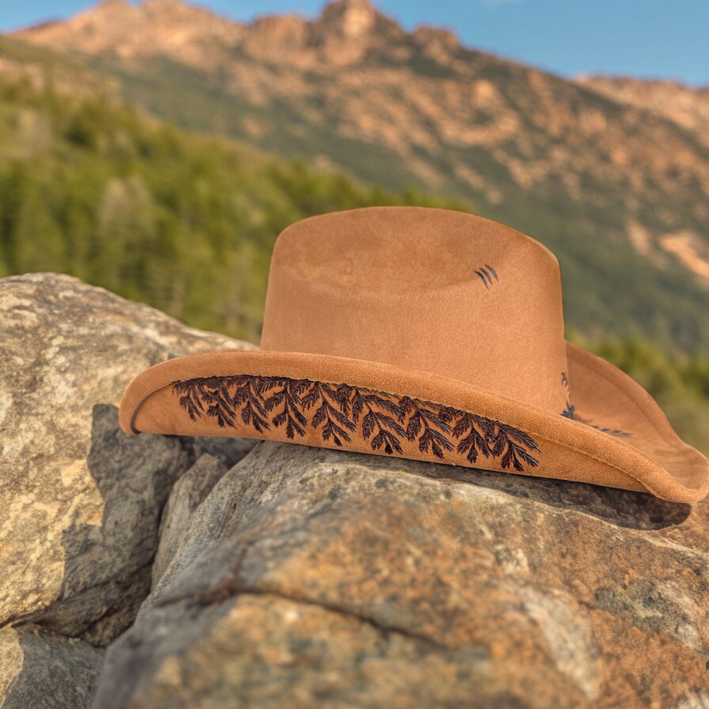 Bramble - Burned Cattleman Style Cowboy Hat