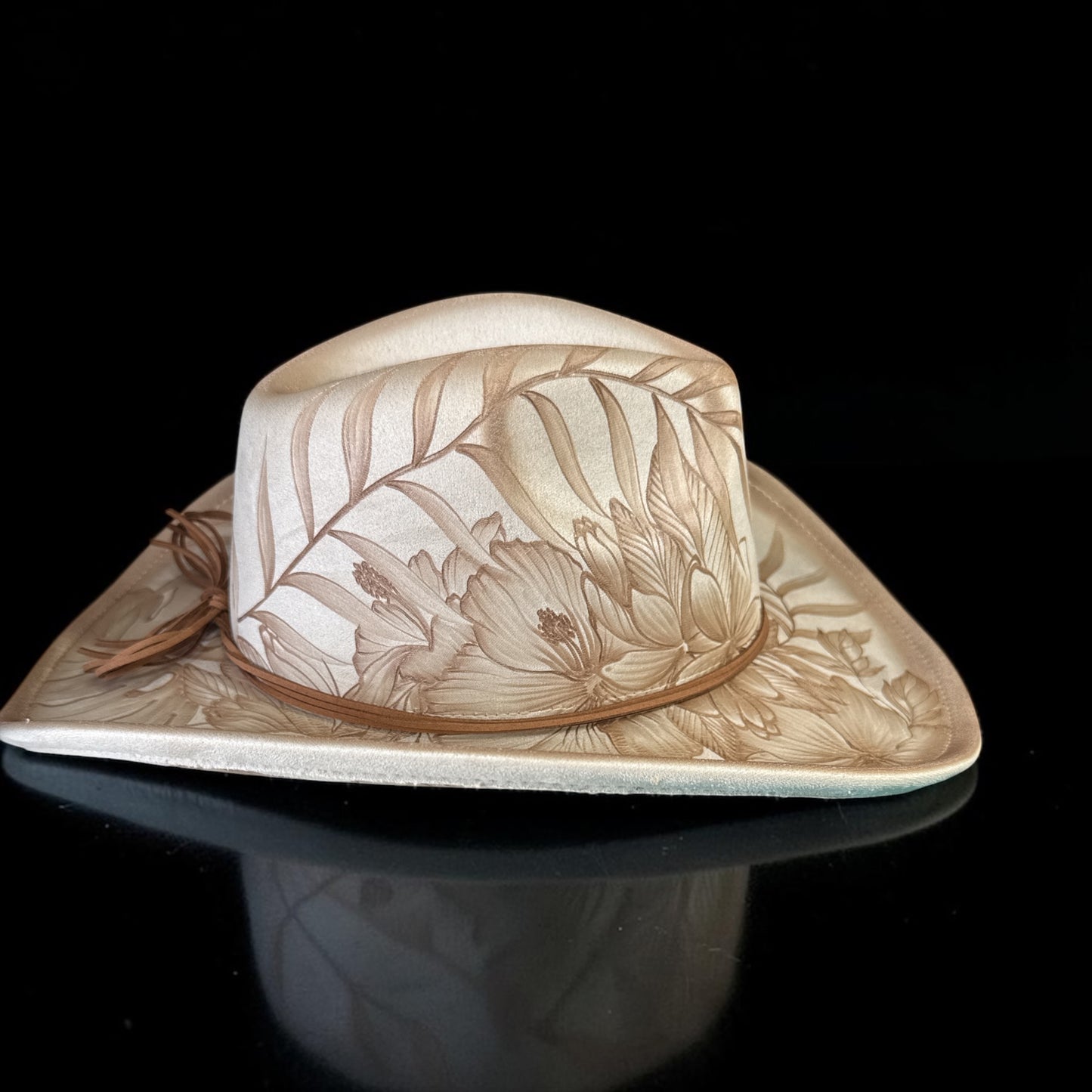 Shaded Ridgeline - Burned Cowboy Style Hat