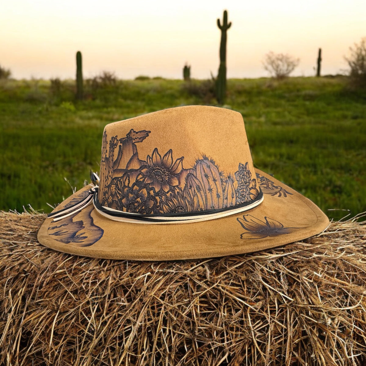 Rustic Desert Hat Desert Sun- Burned Small Brim Cowboy Hat – Piper Hat Co