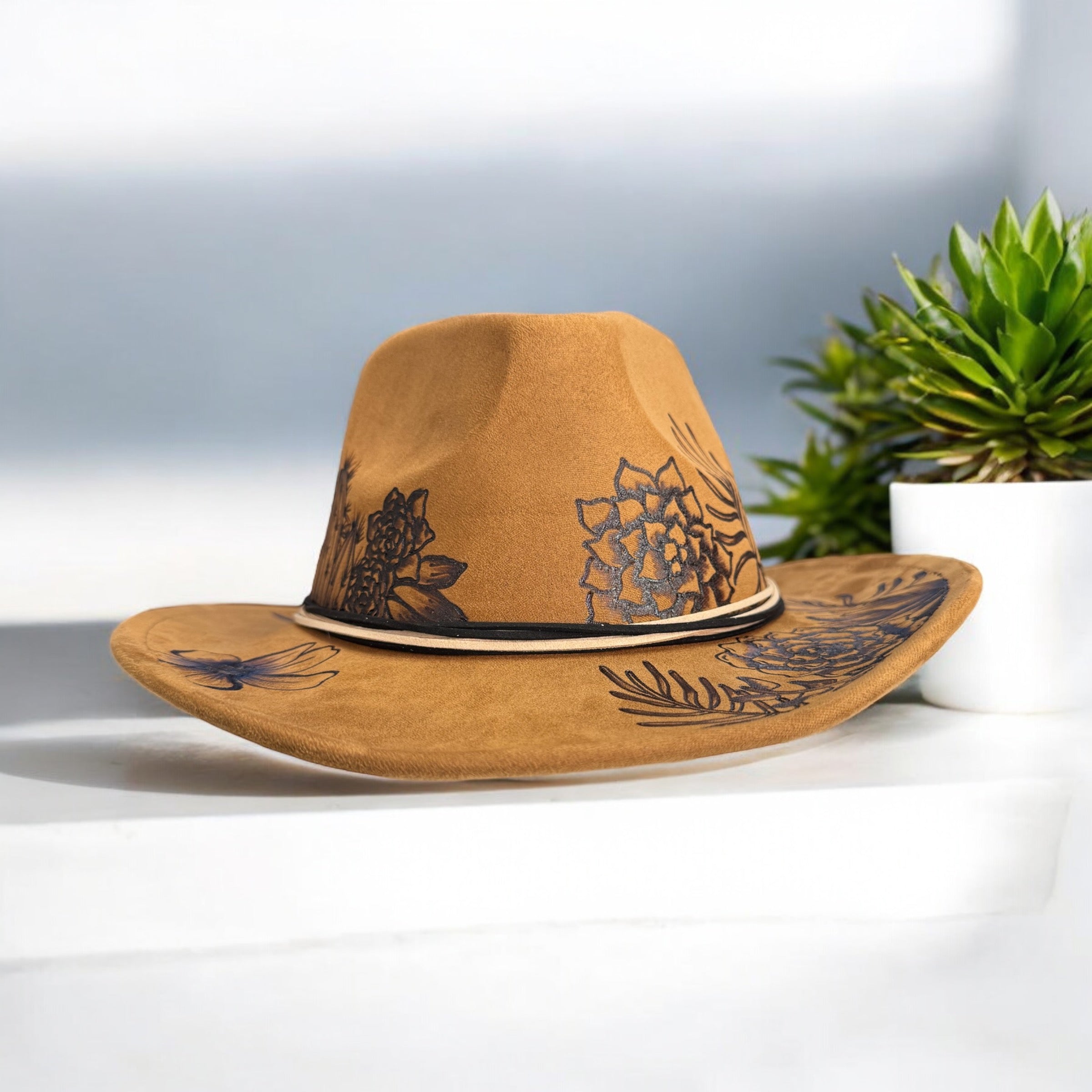 Rustic Desert Hat Desert Sun- Burned Small Brim Cowboy Hat – Piper Hat Co