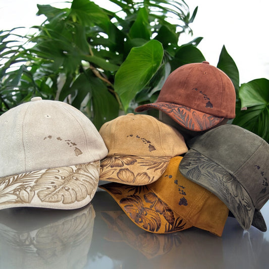 To The Islands - Tropics Burned Suede Baseball Cap
