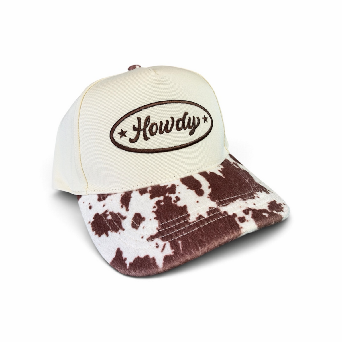 Howdy - Cow Print Hat