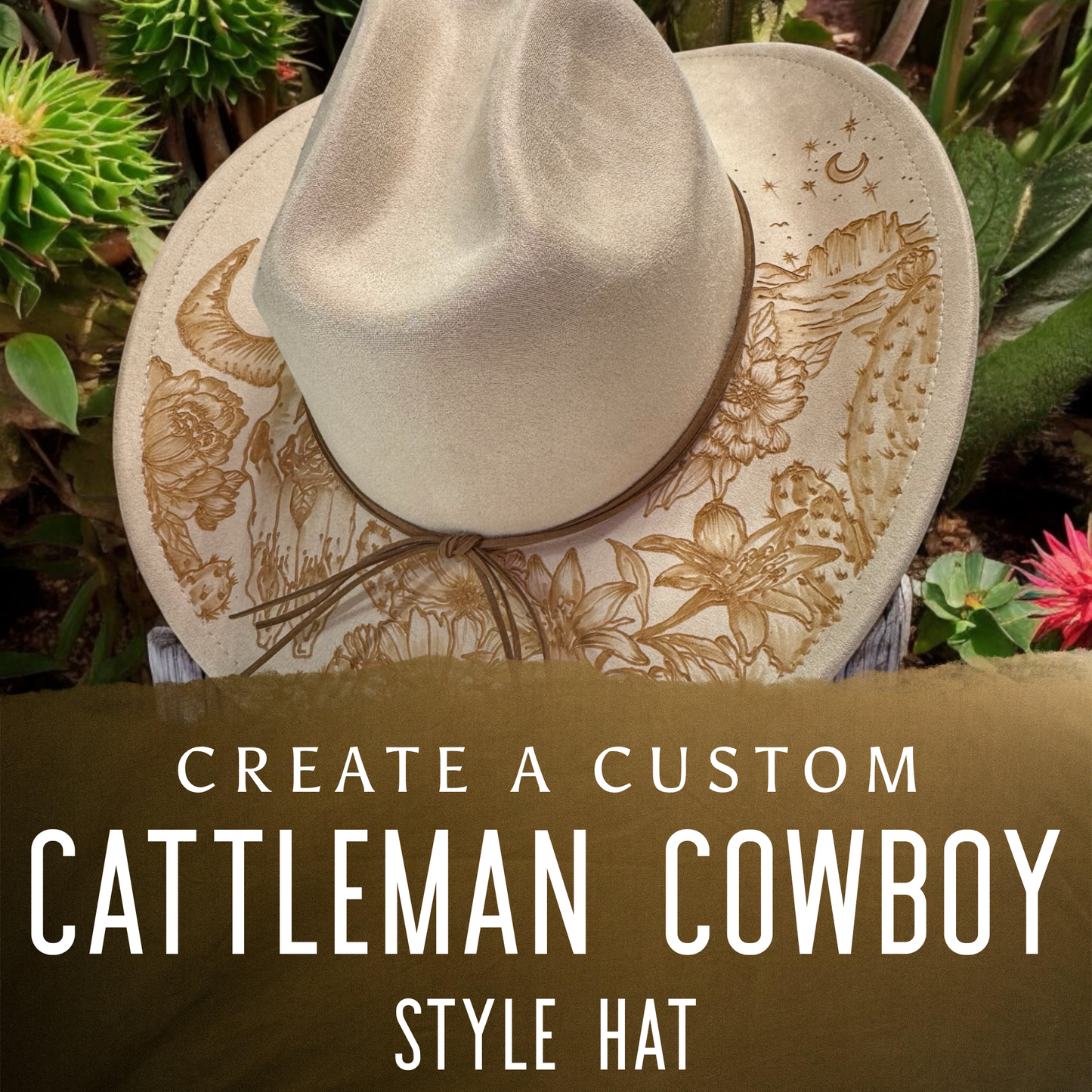Create a Custom Burned Cattleman Style Cowboy Hat – Piper Hat Co