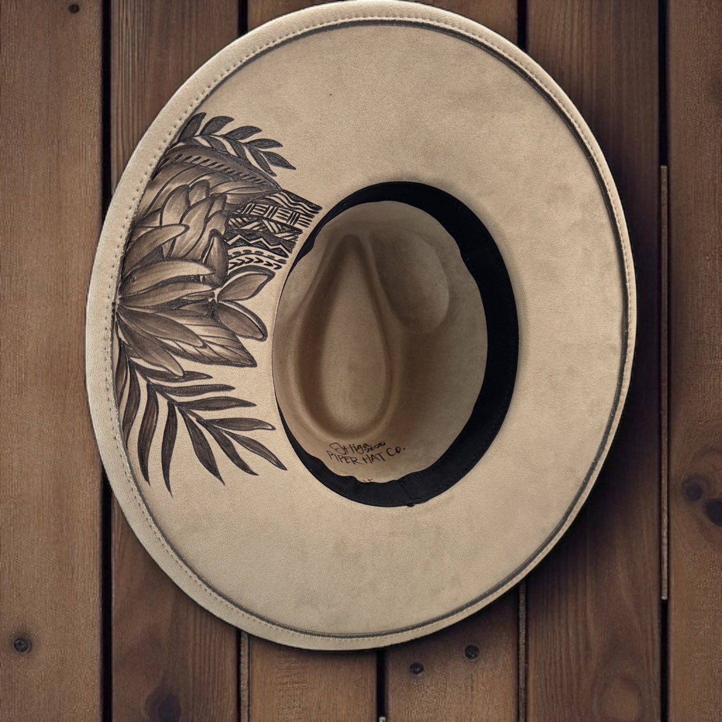 Native Love - Burned Wide Brim Hat