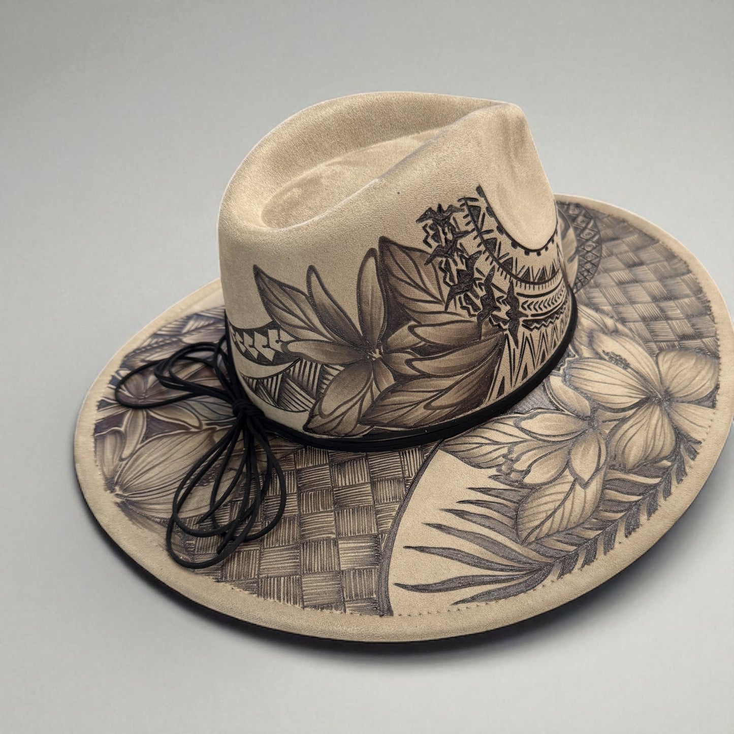 Native Love - Burned Wide Brim Hat