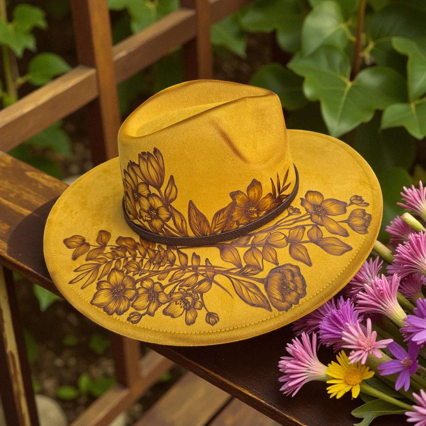 Honestly Wild - Burned Wide Brim Hat