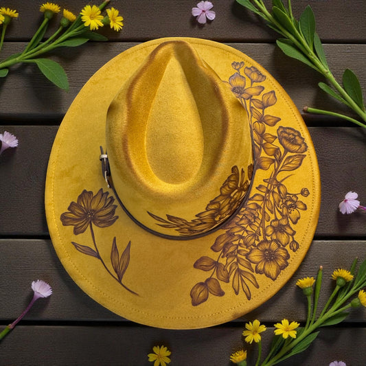 Honestly Wild - Burned Wide Brim Hat