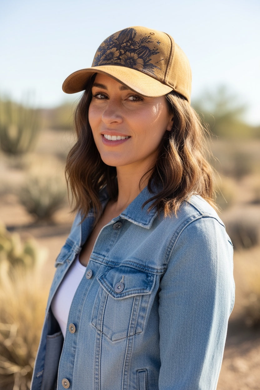 Desert Darlin’ - Burned Suede Cap