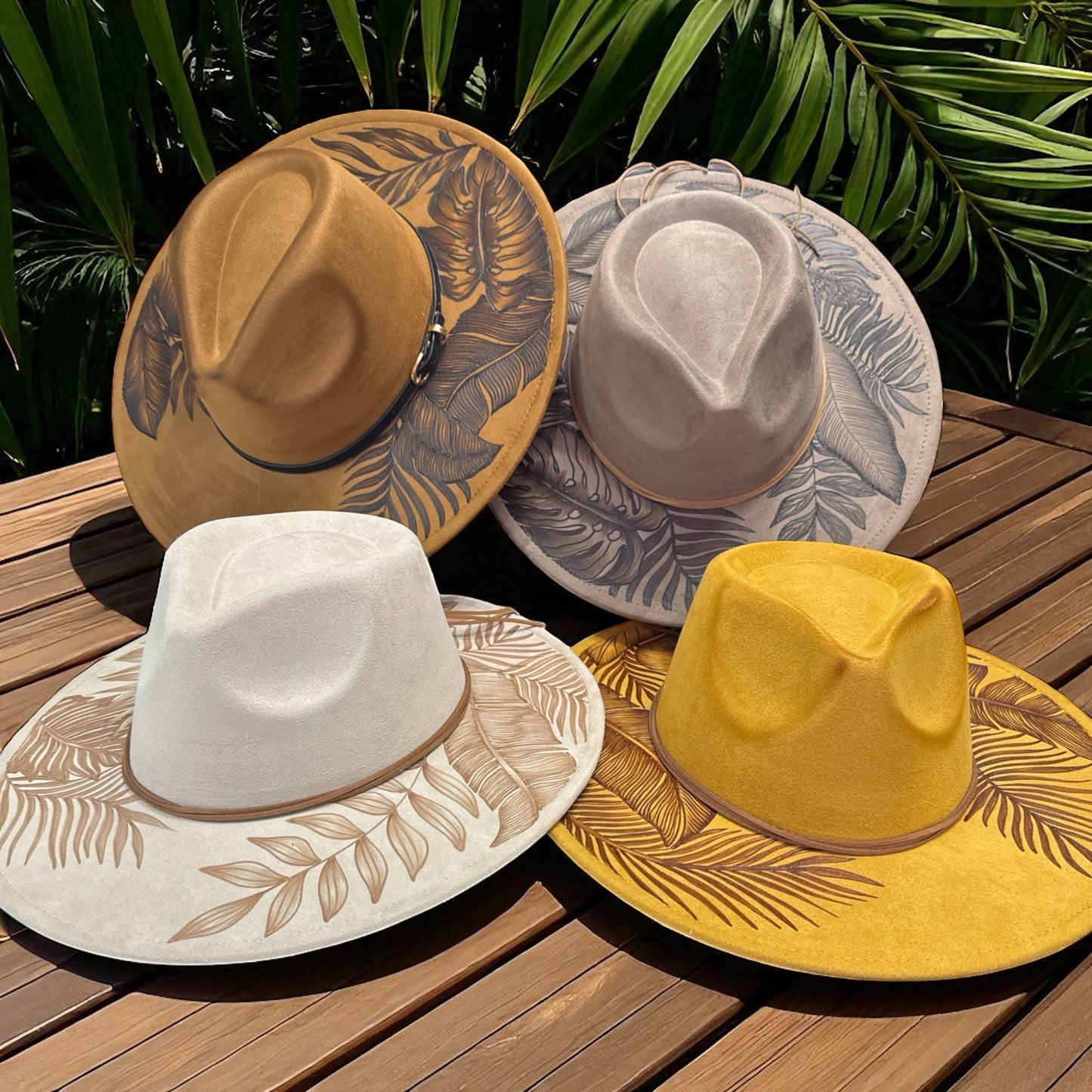 High Definition- Burned Wide Brim Fedora Series