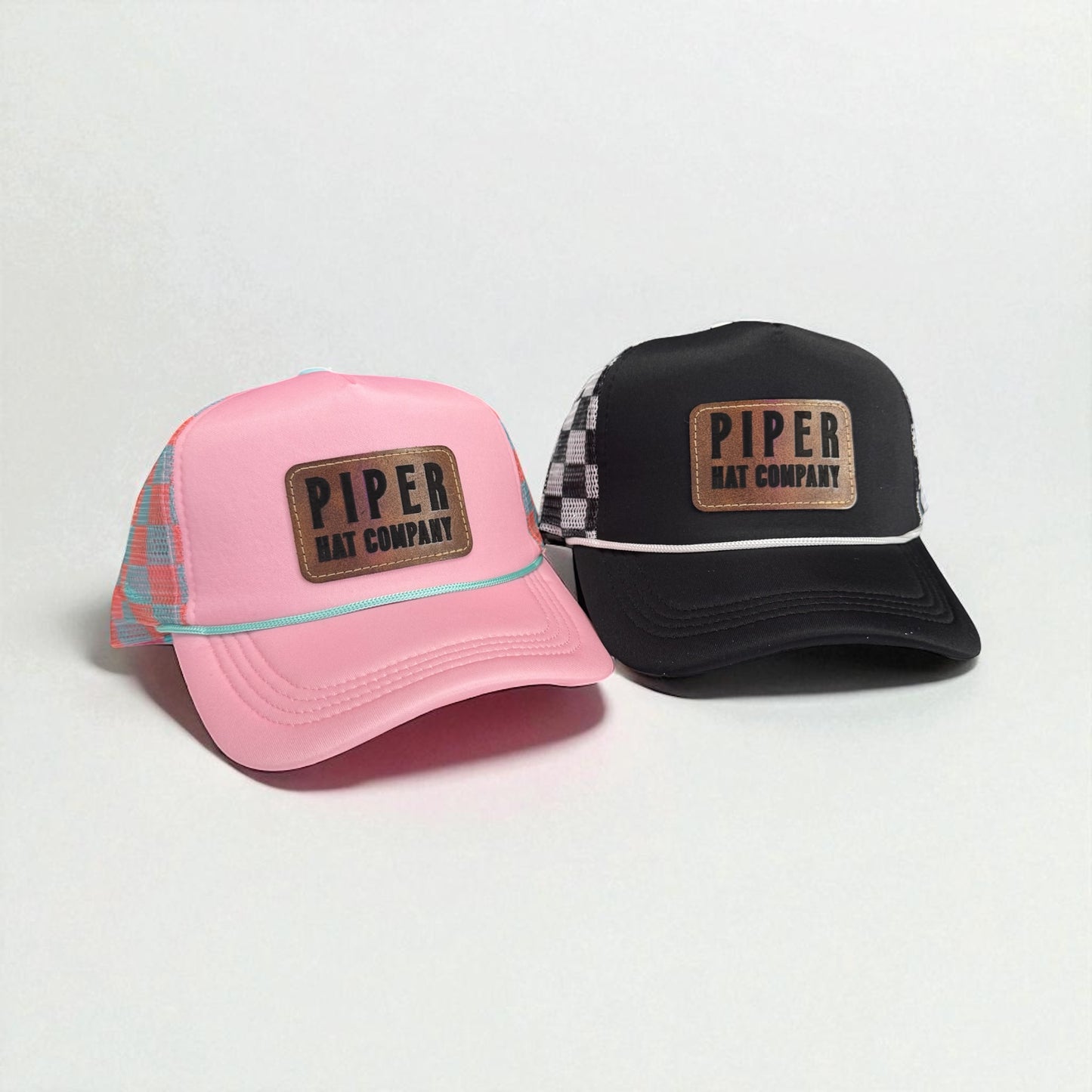 Checkered Piper Trucker Hat
