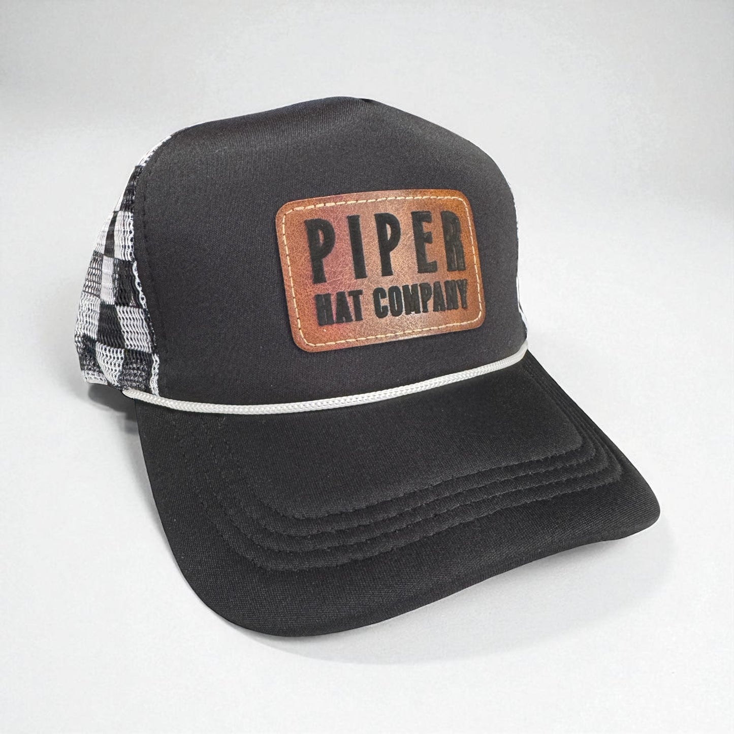 Checkered Piper Trucker Hat