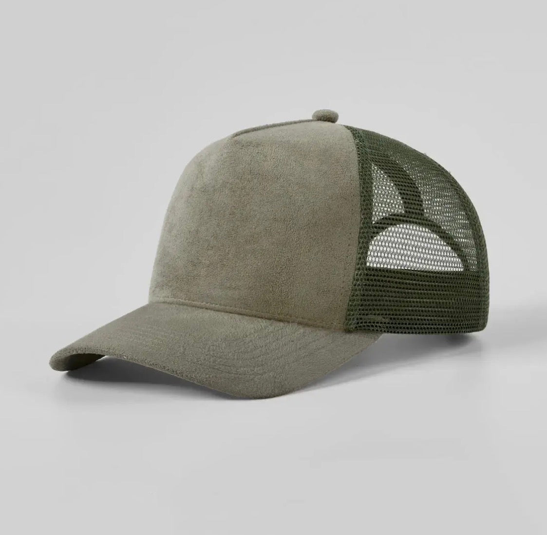 Create a Custom Suede Mesh Full Panel Trucker Hat