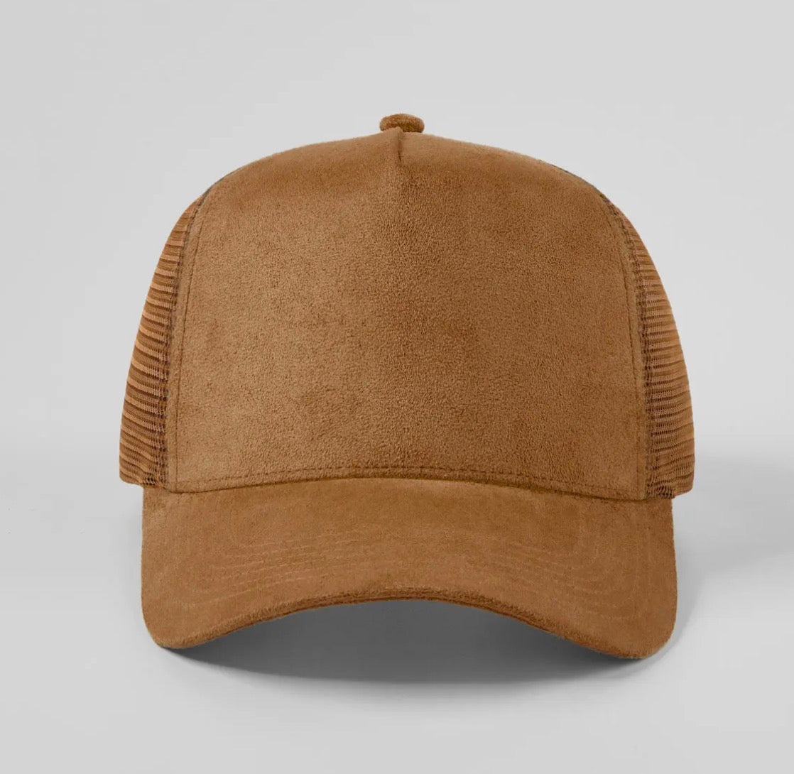 Create a Custom Suede Mesh Full Panel Trucker Hat