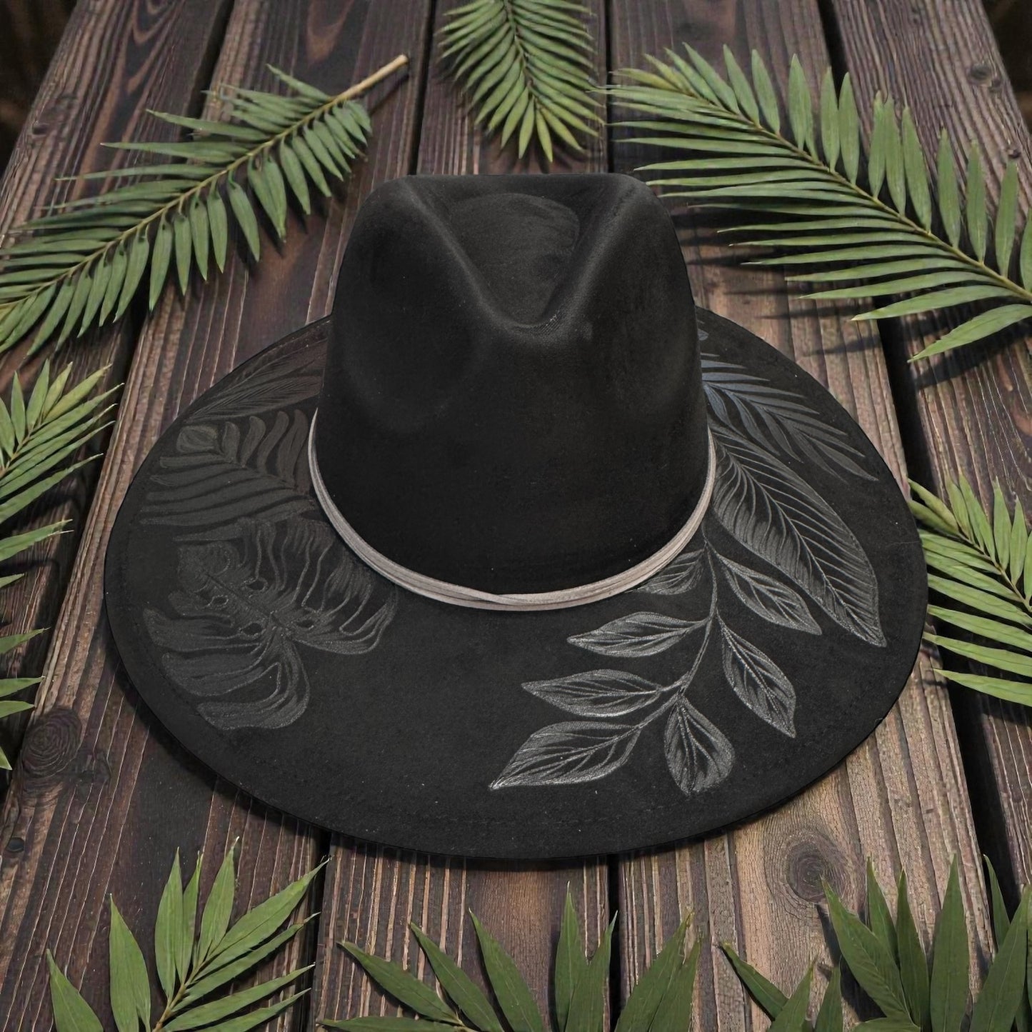 High Definition- Burned Wide Brim Fedora Series
