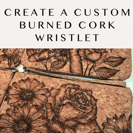 Create a Custom Burned Cork Wristlet