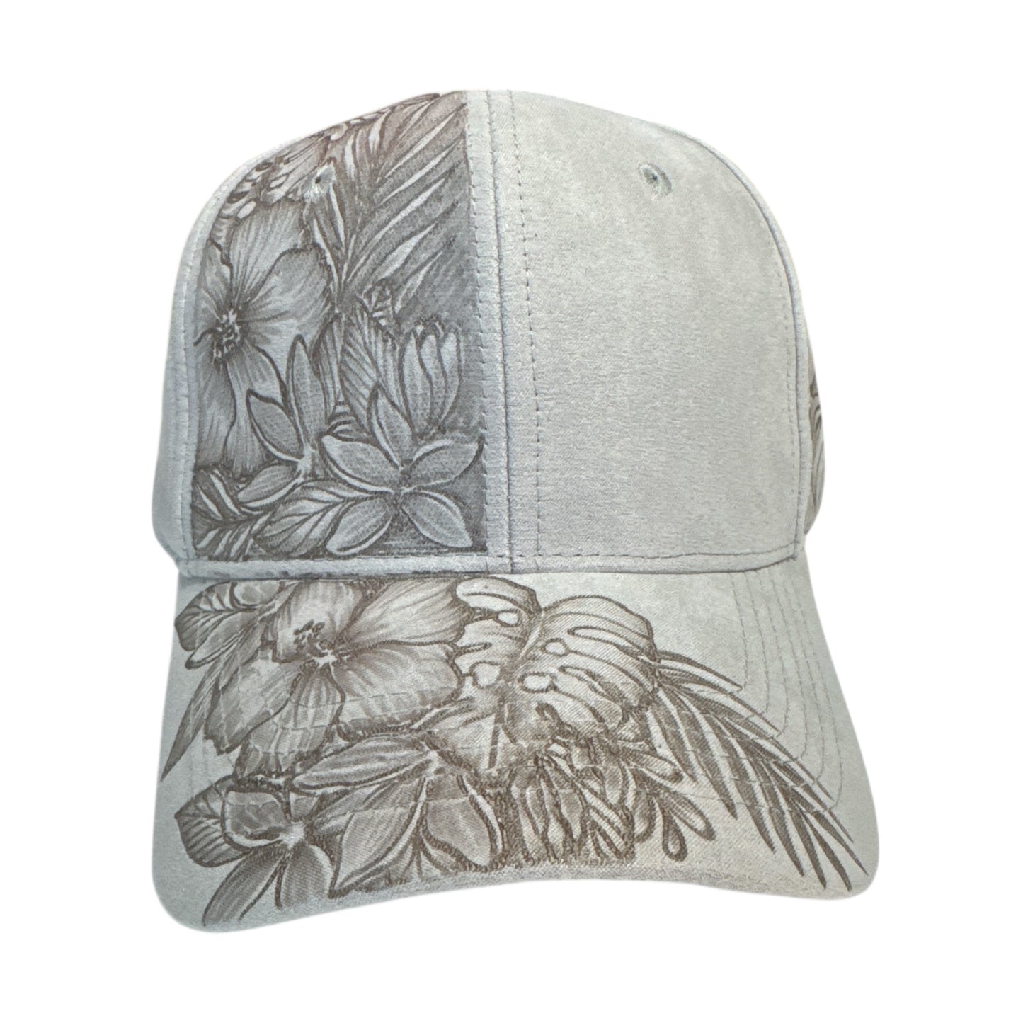 Full Blooms - Burned Suede Baseball Cap