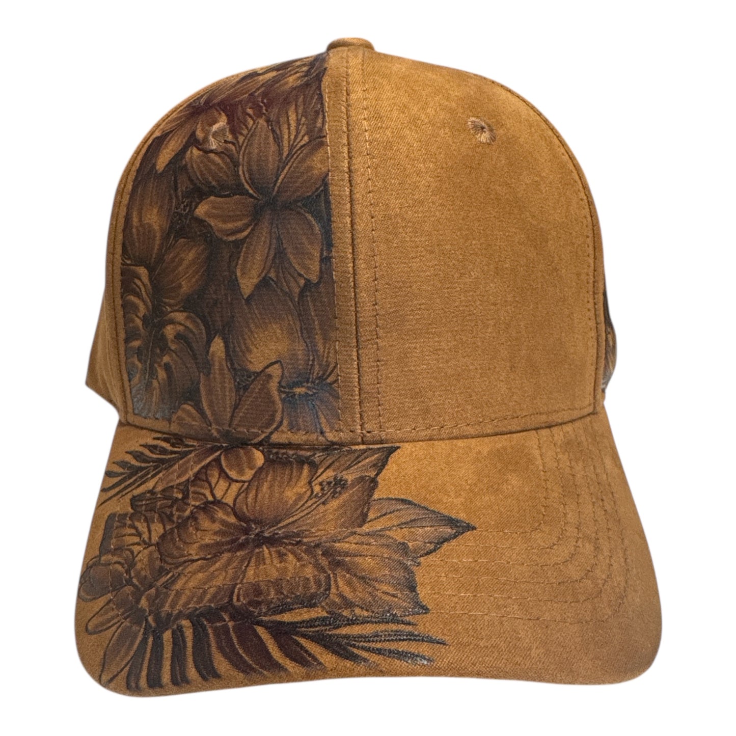 Full Blooms - Burned Suede Baseball Cap