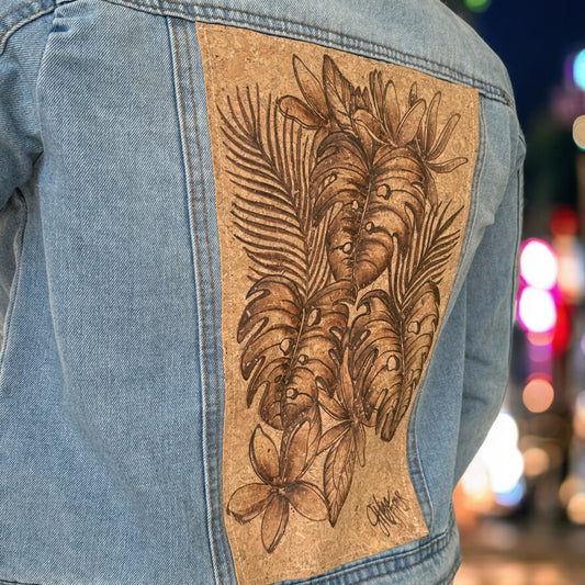 Lush Paradise - Burned Denim Jacket