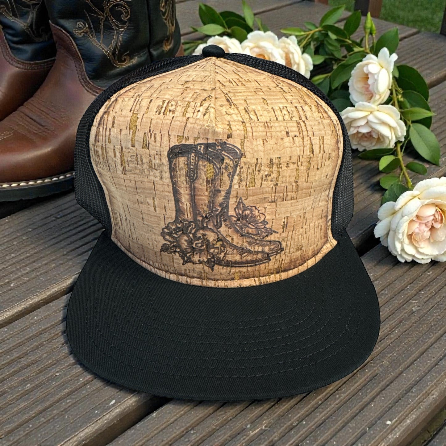 Boots - Burned Cork Trucker Hat