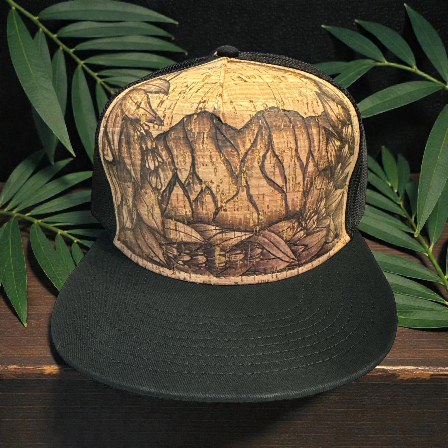 Forever My Mountain - Burned Cork Trucker Hat