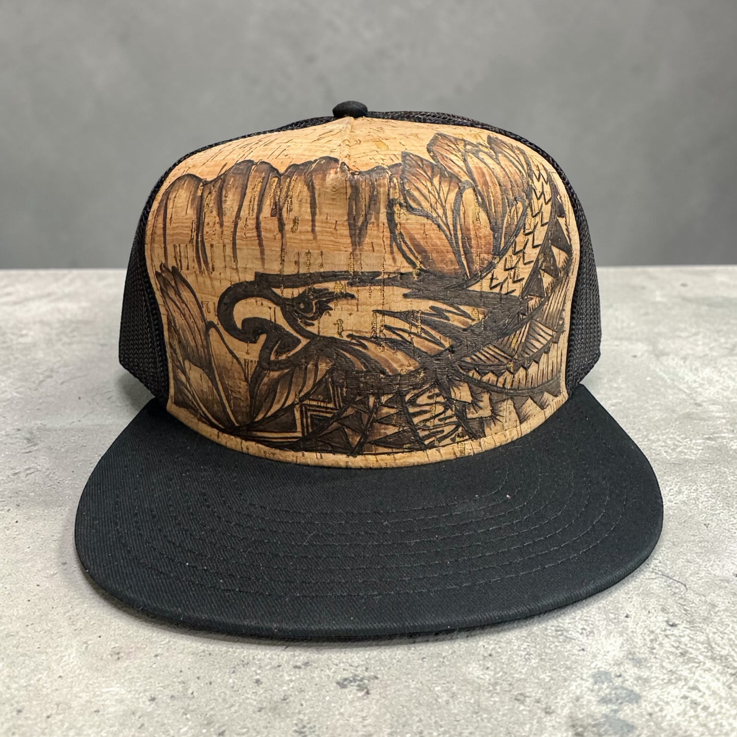 Football with Aloha - Burned Cork Trucker Hat Collection