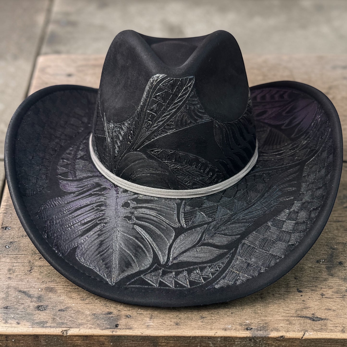Shining Armor- Burned Cowboy Hat